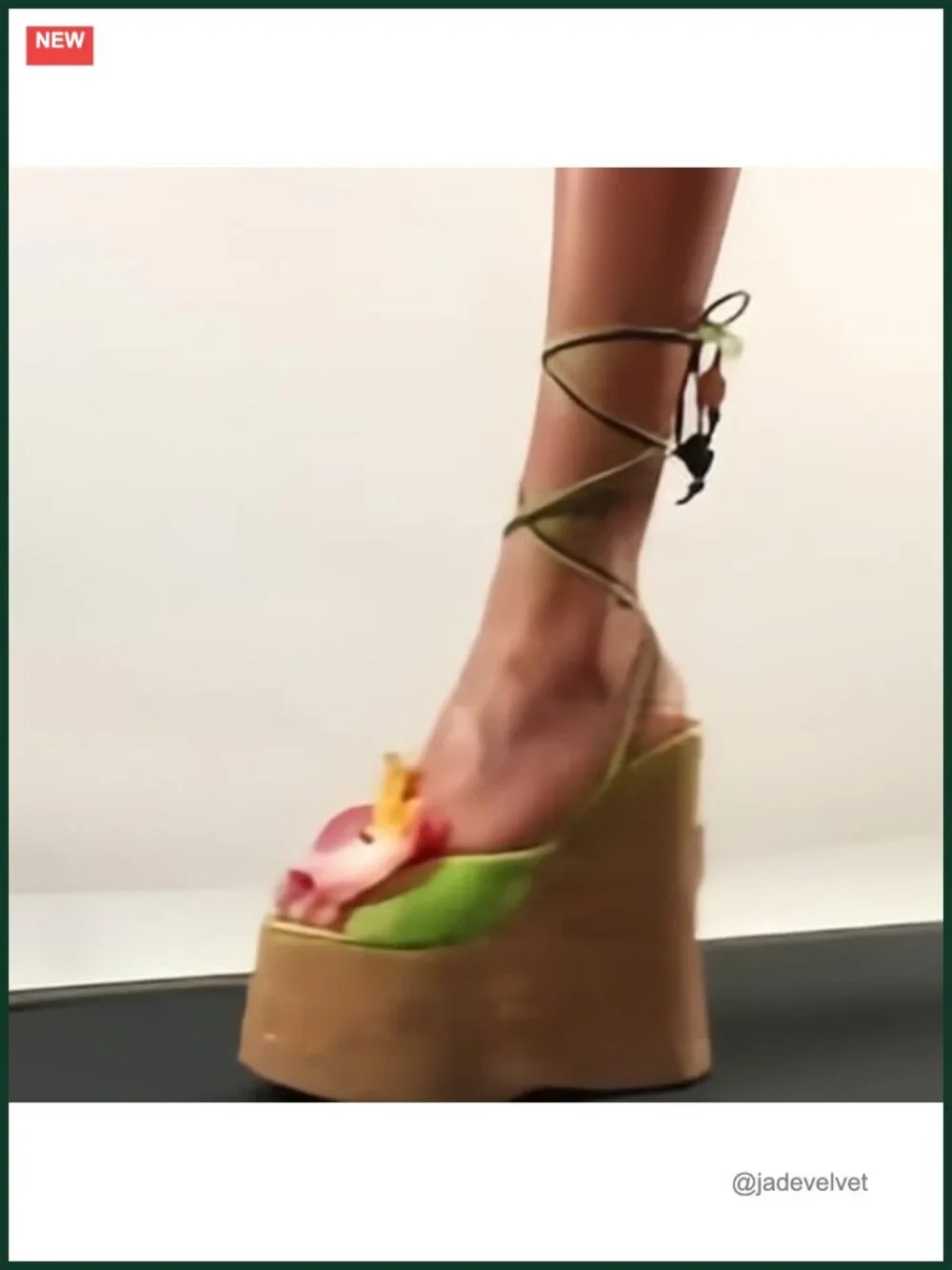 Women's Cork Platform Wedge Sandals Ankle Strap Tie Up High Heel Bohemian